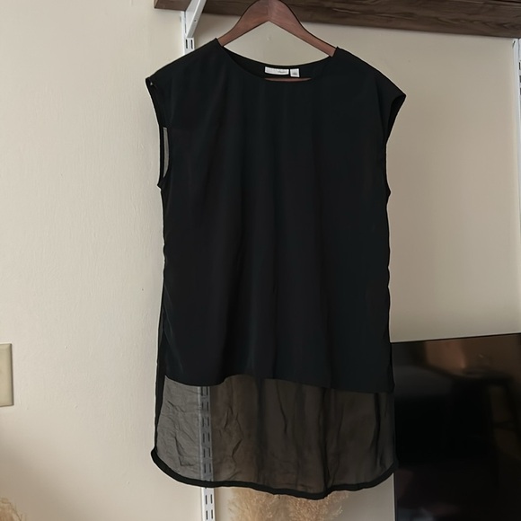 Halogen Black Asymmetrical Blouse Size S - Picture 1 of 5